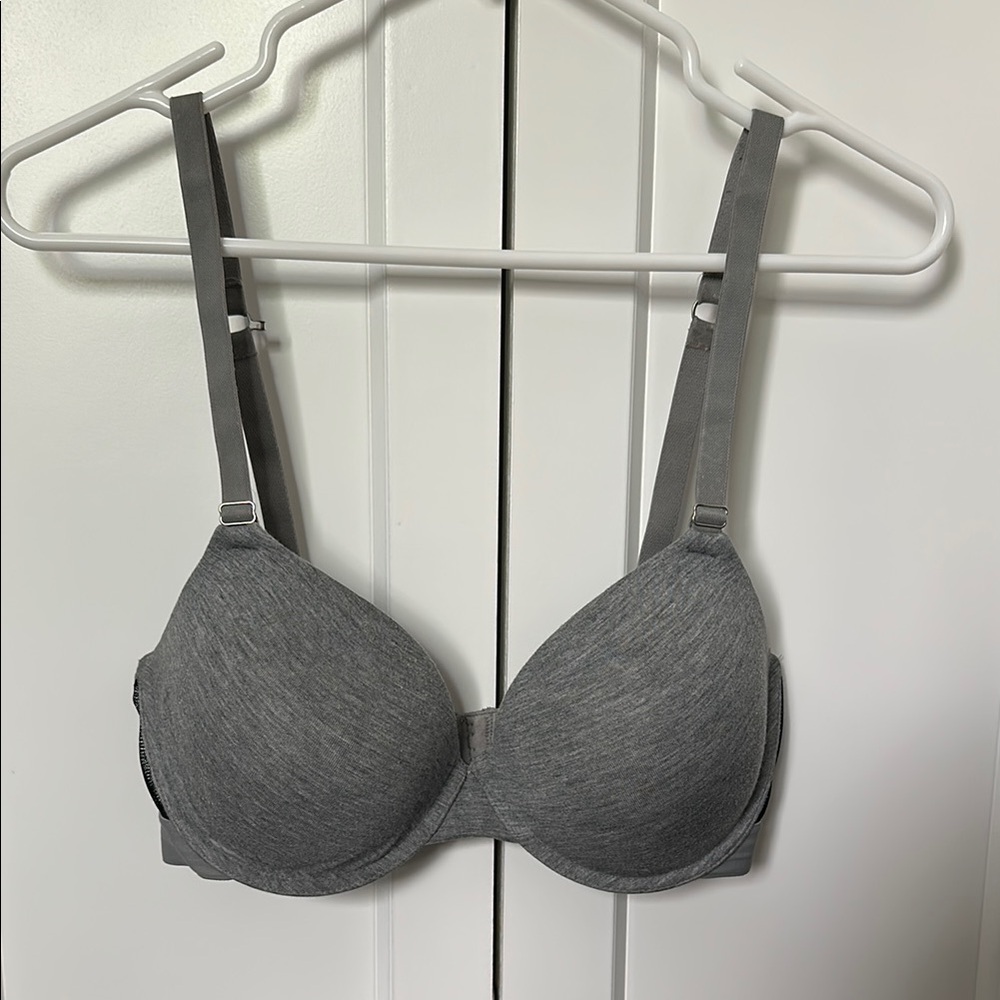 Lively Gray T-Shirt Bra with Molded Cups